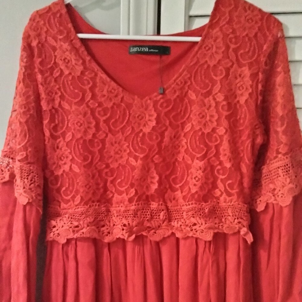 Zanzea long sleeved tunic blouse